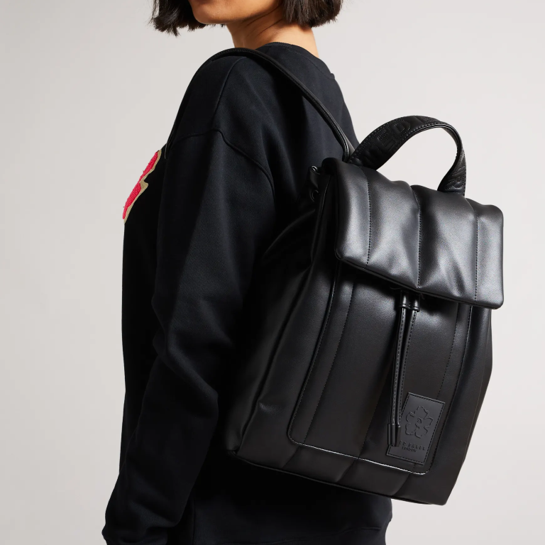 TED BAKER Janiey PU Vertically Quilted Backpack