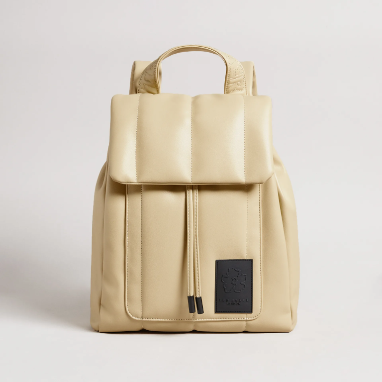 TED BAKER Janiey PU Vertically Quilted Backpack