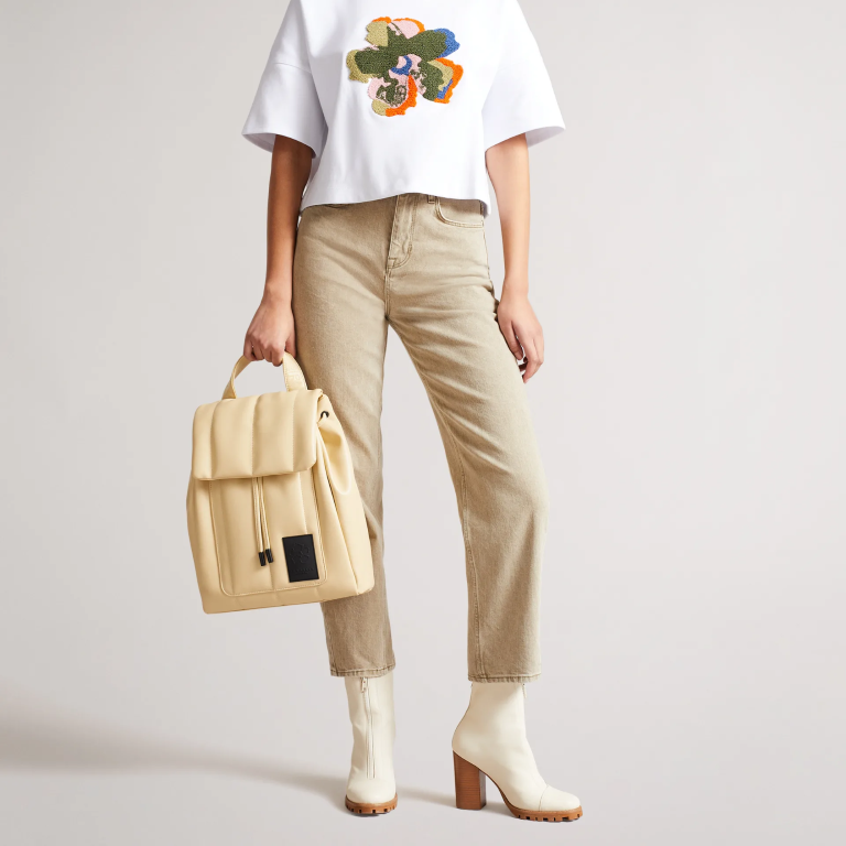 TED BAKER Janiey PU Vertically Quilted Backpack