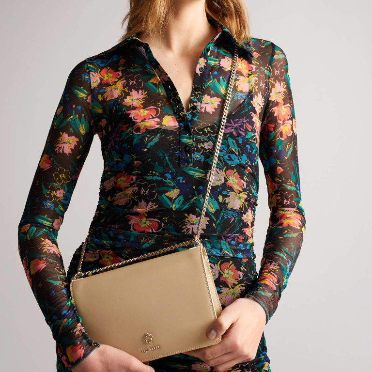 TED BAKER Jorjey Flower Eyelet Cross Body Bag