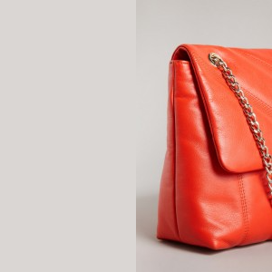 T.E.D B.A.K.E.R Leather Puffer Quilt Detail Crossbody Women's Bag