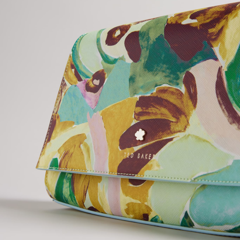 T.E.D B.A.K.E.R Aarta Brush Strokes Print Crossbody Bag