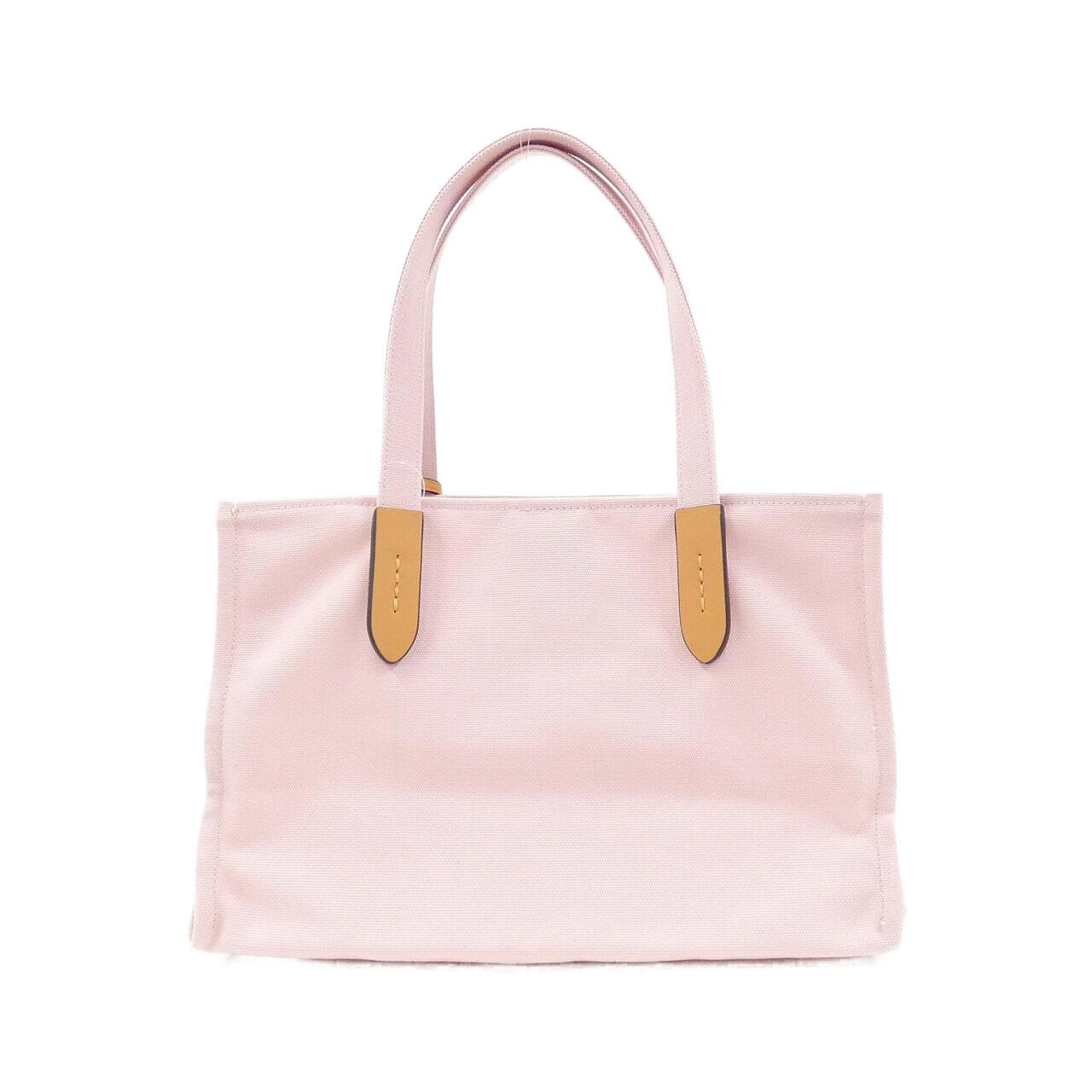 COACH Fabric Tote Handbag In Cheerful Pink