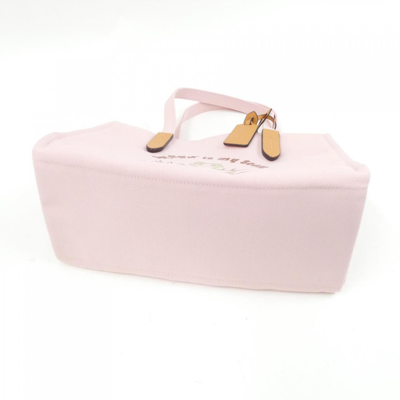 COACH Fabric Tote Handbag In Cheerful Pink