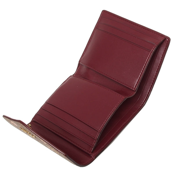 C.O.A.C.H Small Wallet In Signature With Floral Bow Print