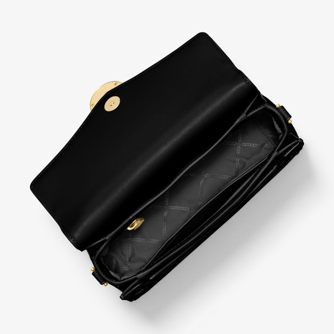 MICHAEL KORS Jessie Pebbled Leather Shoulder Bag with Strap for Crossbody Wear