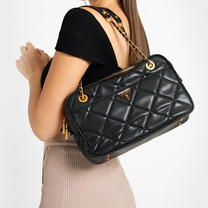 GUESS CESSILY TOP ZIP Quilted SHOULDER BAG