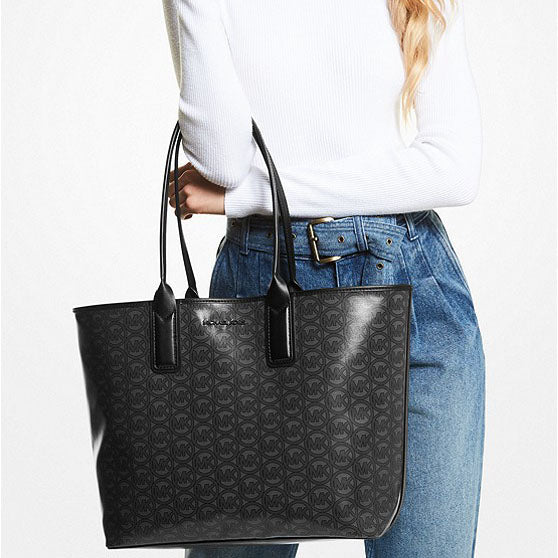 MICHAEL KORS Jodie Large Logo Jacquard Tote Bag