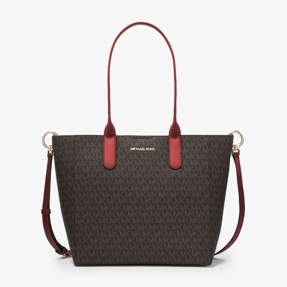 MICHAEL KORS Katie 2 In 1 Tote Bag with Detachable Strap for Cross Body Wear