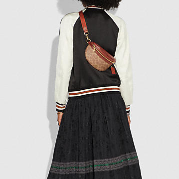 COACH Bethany Fanny Pack Canvas Waist/Belt Bag