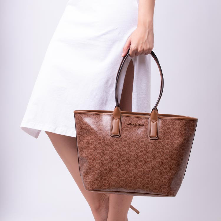 MICHAEL KORS Jodie Medium Logo Jacquard Tote Bag