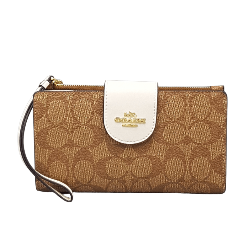 C.O.A.C.H Tech Phone Wallet In Colorblock Signature Canvas