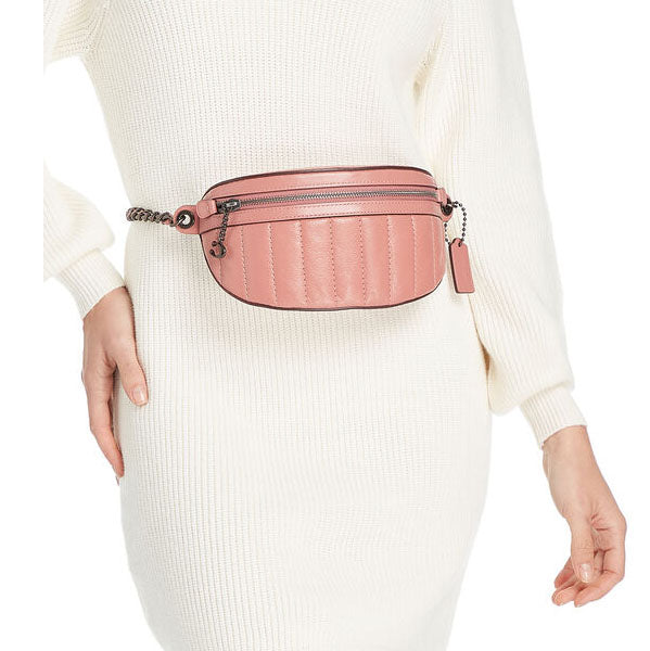 C.O.A.C.H Quilted Chain Belt Bag for Ladies