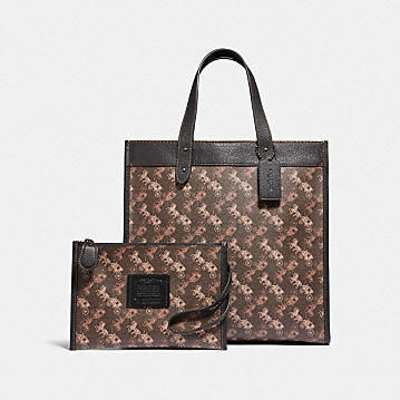 C.O.A.C.H Field Tote With Horse And Carriage Print