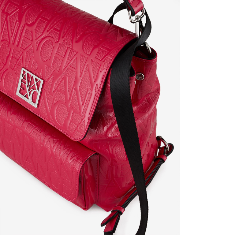 A.R.M.A.N.I  E.X.C.H.A.N.G.E  Embossed Logo Backpack