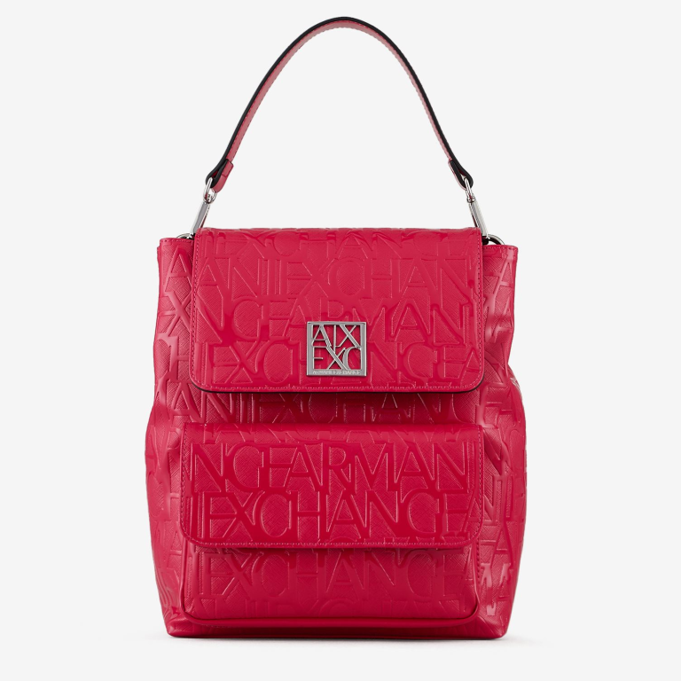 A.R.M.A.N.I  E.X.C.H.A.N.G.E  Embossed Logo Backpack