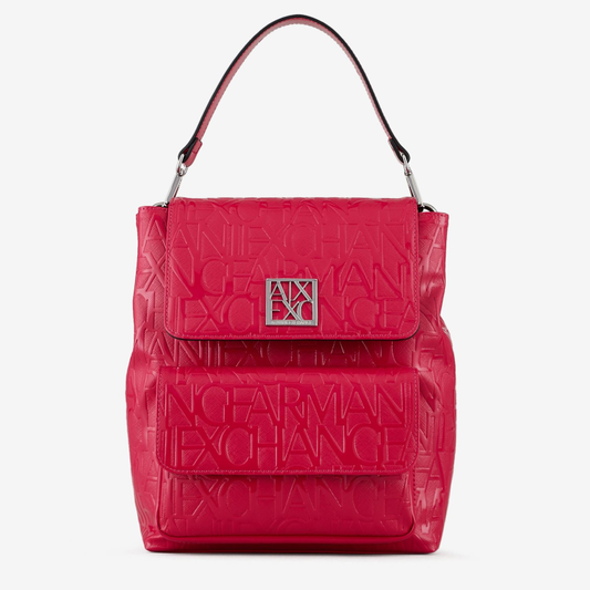 A.R.M.A.N.I  E.X.C.H.A.N.G.E  Embossed Logo Backpack