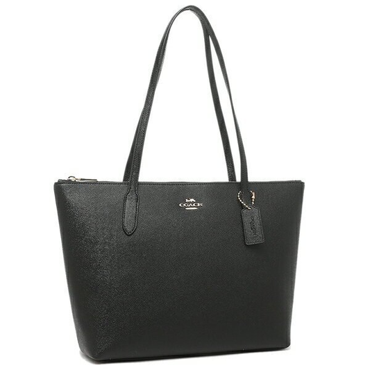 COACH City Top Zip Tote Bag in Elegant Black