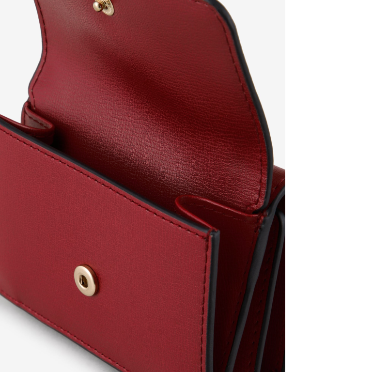 ARMANI EXCHANGE Continental Mini Tri-fold Wallet In Flame Red