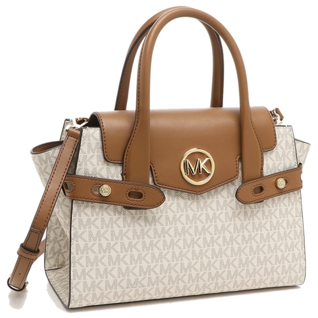 M.I.C.H.A.E.L  K.O.R.S  Signature Medium Carmen Satchel Bag with Strap for Crossbody/Shoulder Wear