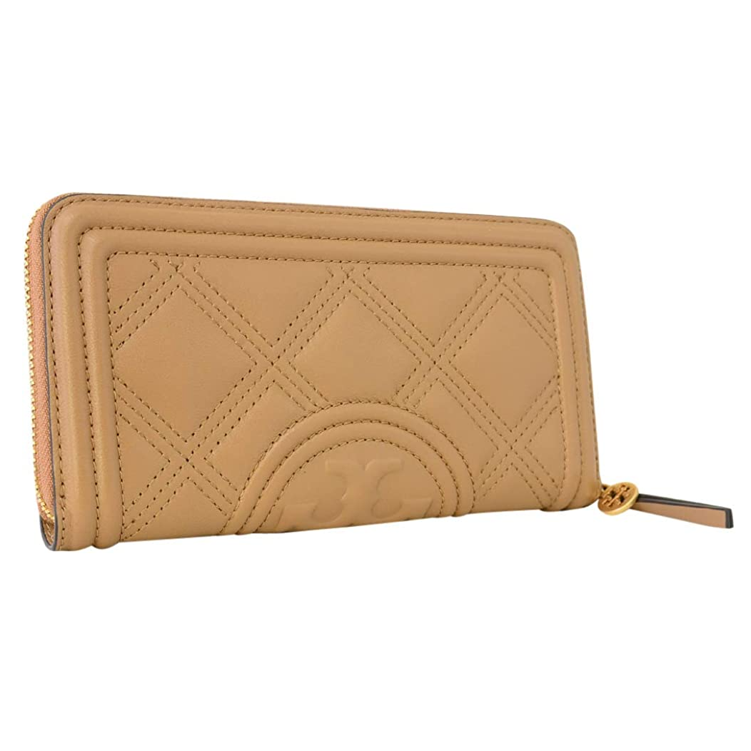 TORY BURCH Tiramisu Fleming Continental Soft/Round Zipper Long Wallet
