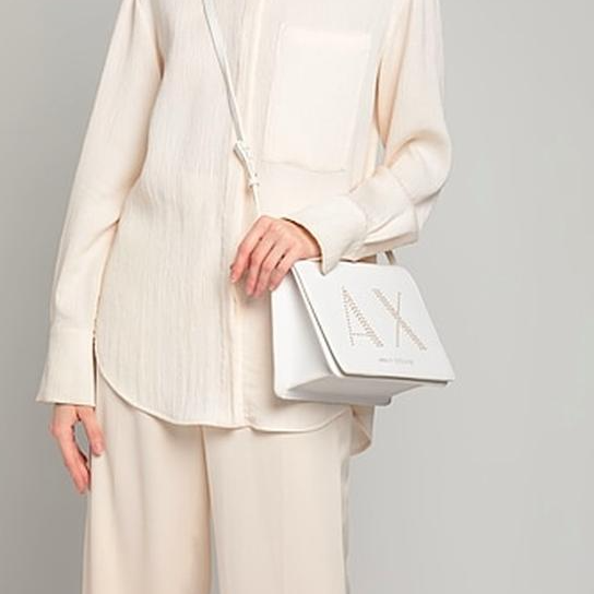 A.R.M.A.N.I  E.X.C.H.A.N.G.E  Studded Bag with Strap for Shoulder/Crossbody Wear