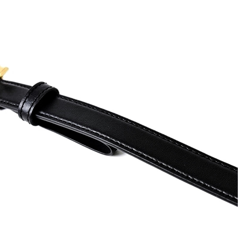 COACH Signature Golden Buckle Belt