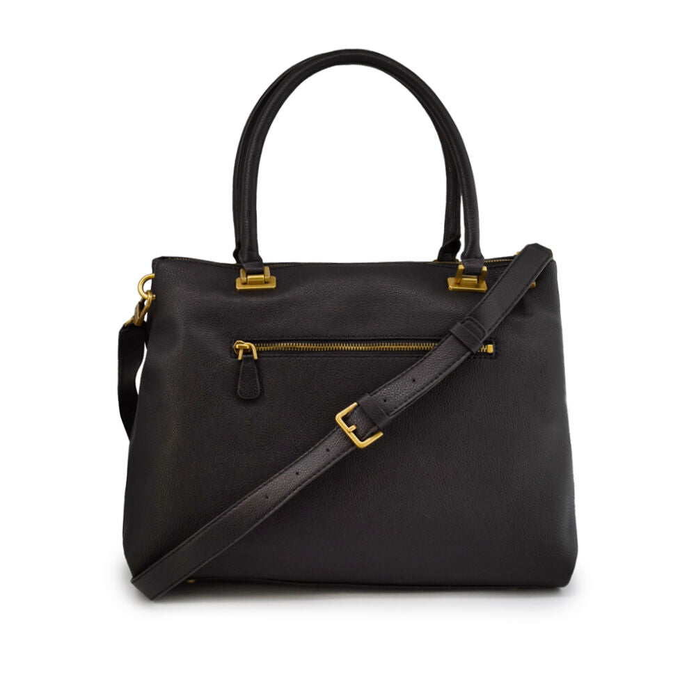 GUESS Destiny Strap Shoulder Bag in Black