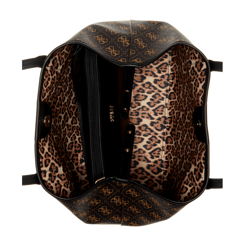 GUESS Vikky Tote in Brown