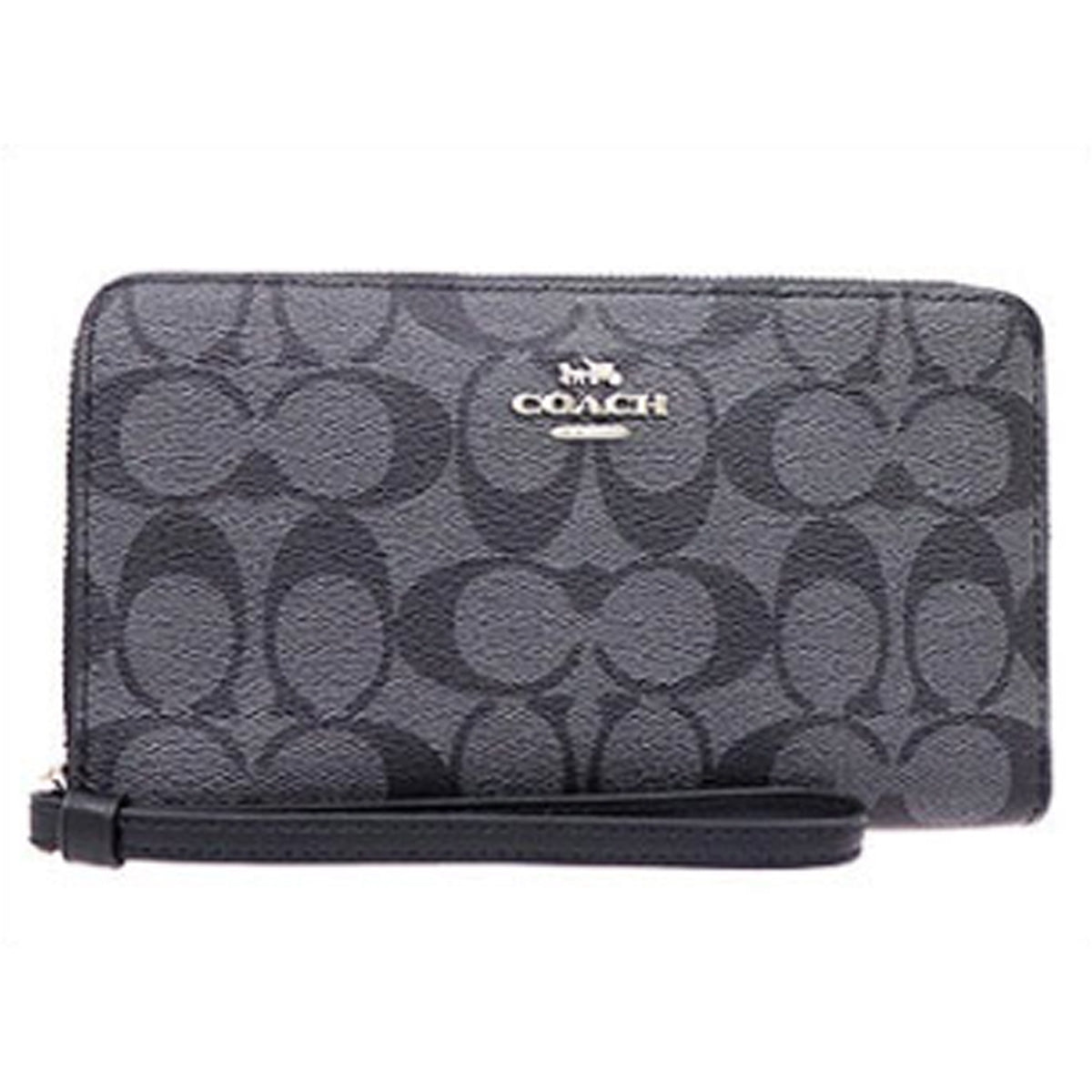 C.O.A.C.H Large Phone Wallet In Signature Canvas