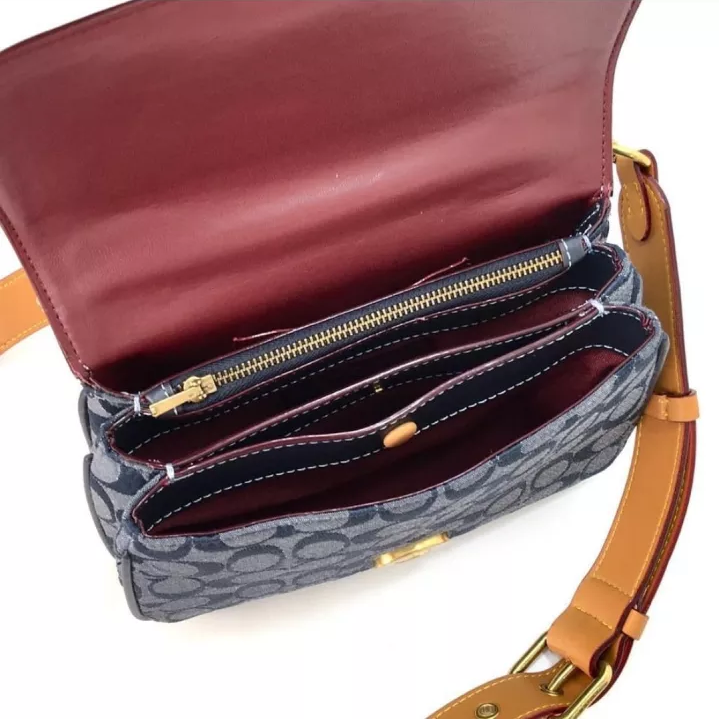 COACH Riley Women's Top Handle Bag with Sling and Strap for Crossbody Wear