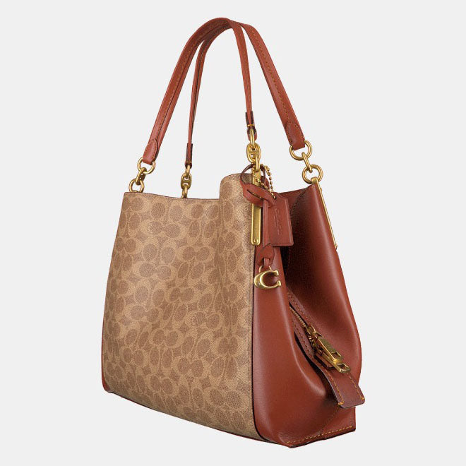 C.O.A.C.H Dalton 31 With Signature Canvas Blocking for Shoulder Wear