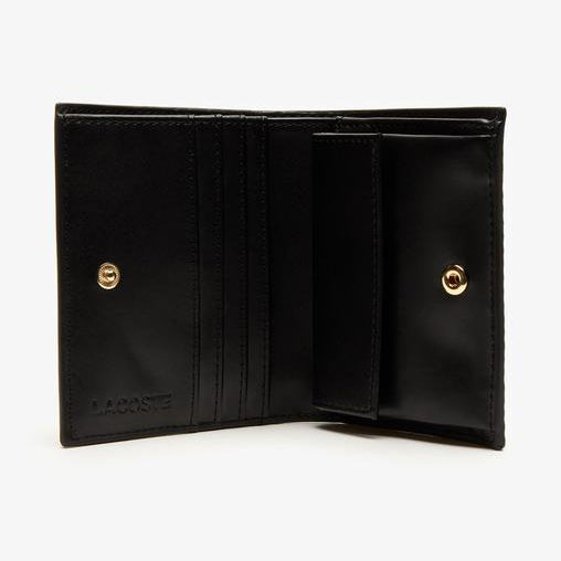 LACOSTE Chantaco Women's Textured Leather Bifold Wallet