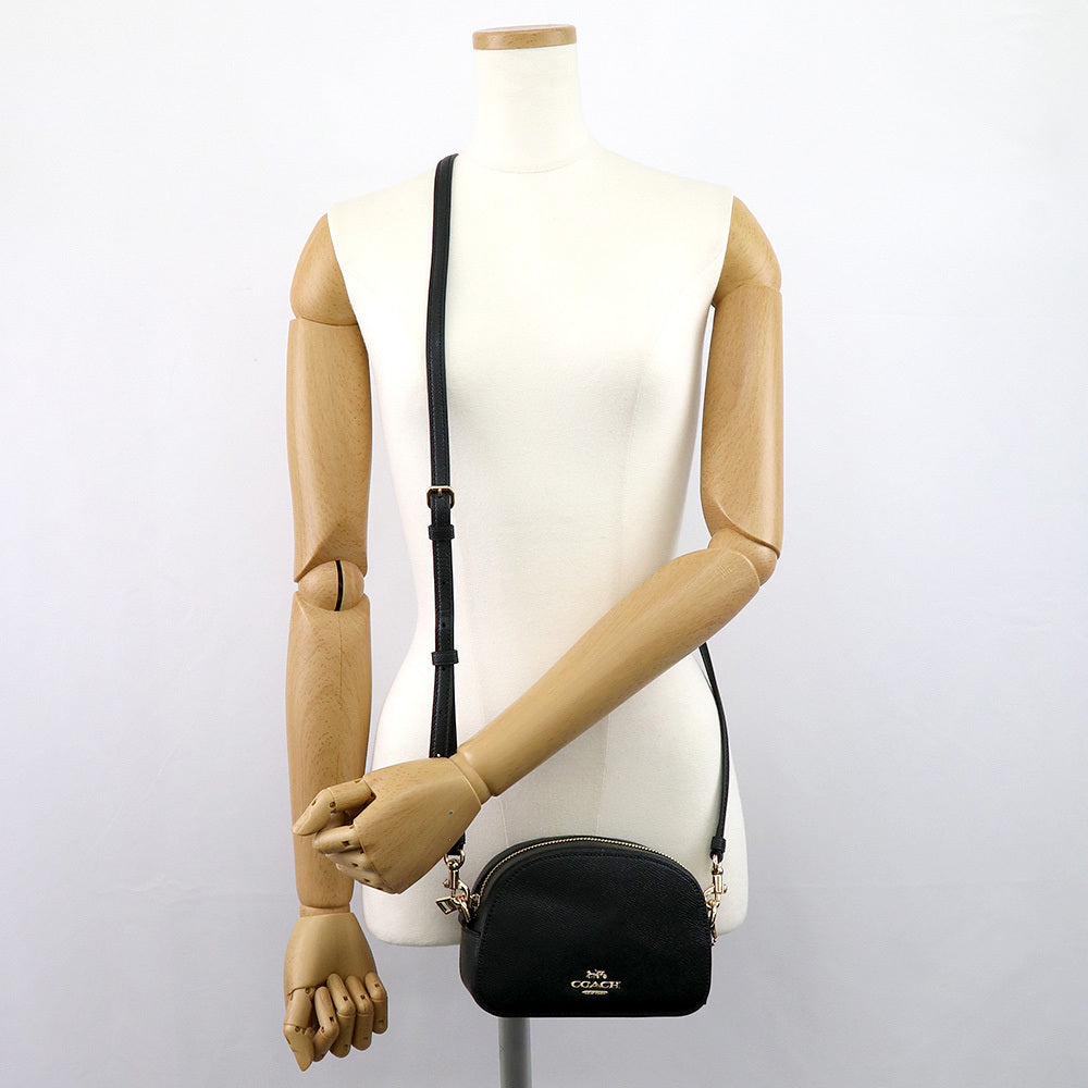 COACH Mini Serena Crossbody in Black with Detachable Strap for Shoulder/Crossbody Wear