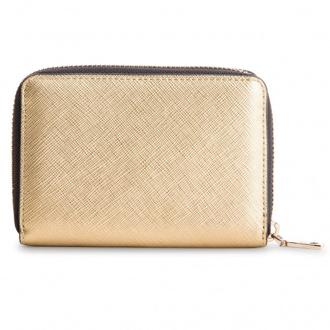 L.O.V.E M.O.S.C.H.I.N.O Large Women's Wallet in Metallic Finish