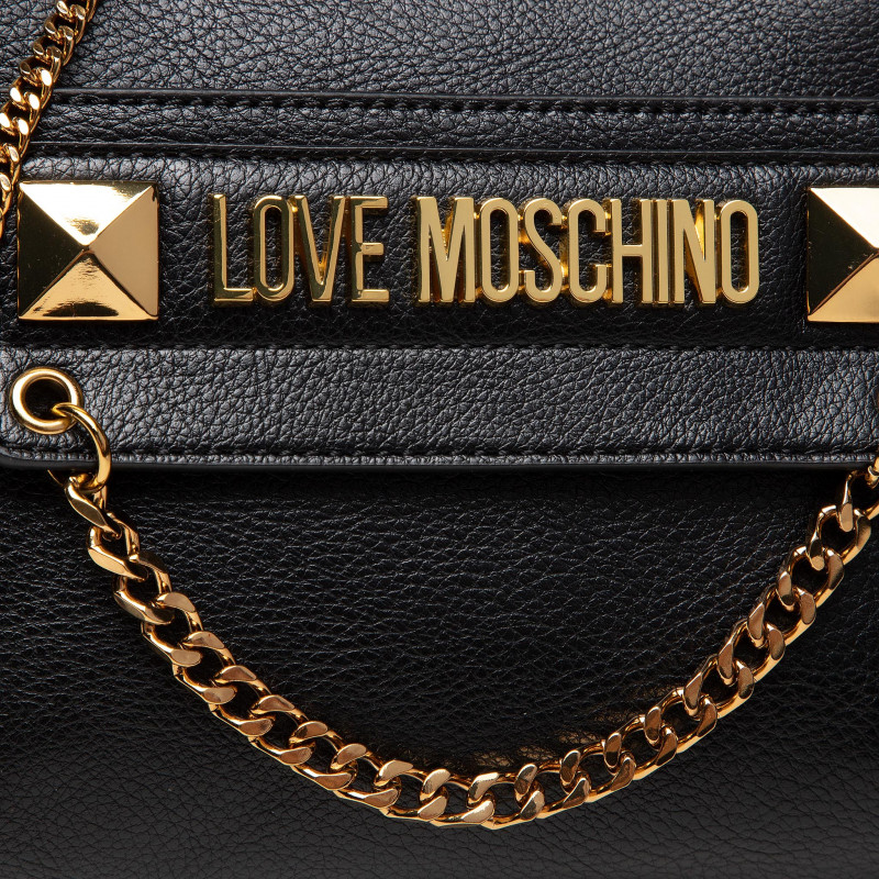 L.O.V.E M.O.S.C.H.I.N.O Handbag with Chain for Crossbody Wear