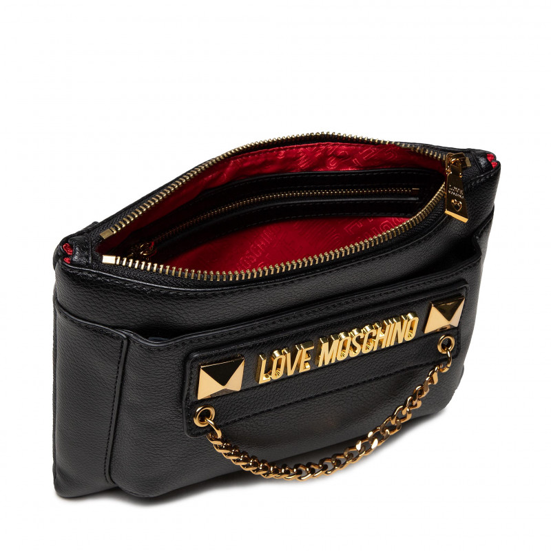 L.O.V.E M.O.S.C.H.I.N.O Handbag with Chain for Crossbody Wear