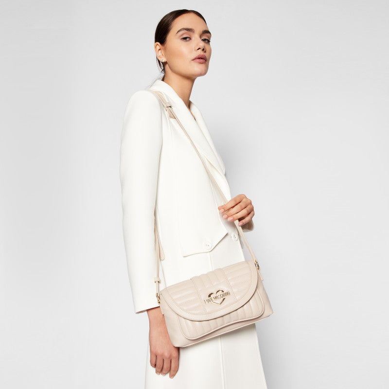 L.O.V.E M.O.S.C.H.I.N.O Avorio Ladies Crossbody/Shoulder Bag