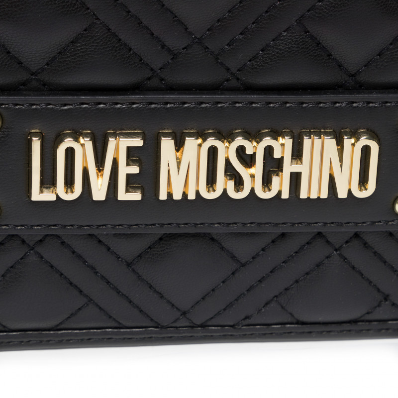 L.O.V.E M.O.S.C.H.I.N.O Shoulder Bag with Strap for Crossbody Wear