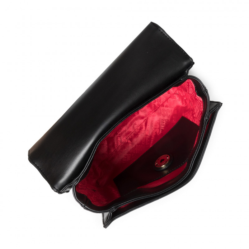 L.O.V.E M.O.S.C.H.I.N.O Shoulder Bag with Strap for Crossbody Wear