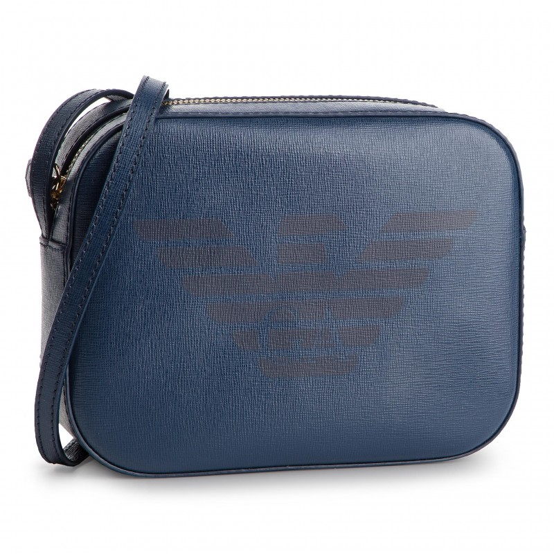 E.M.P.O.R.IO A.R.M.A.N.I Blue/Zipper Crossbody Bag