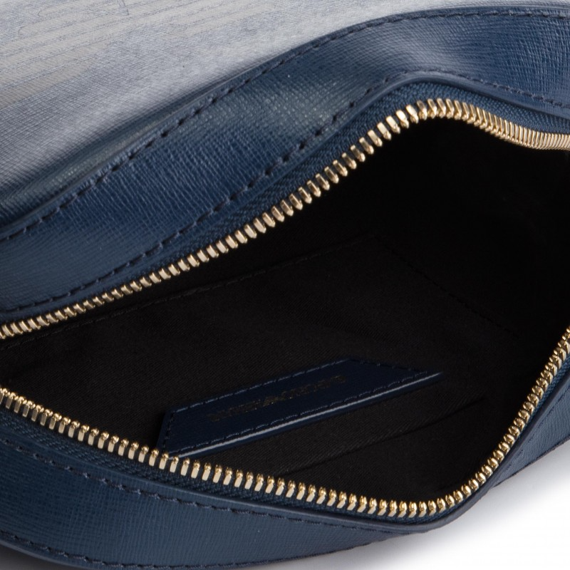 E.M.P.O.R.IO A.R.M.A.N.I Blue/Zipper Crossbody Bag