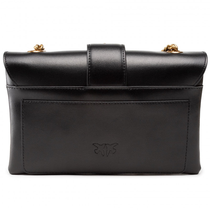 PINKO Love Mini Soft Simply 5 Crossbody Bag In Black