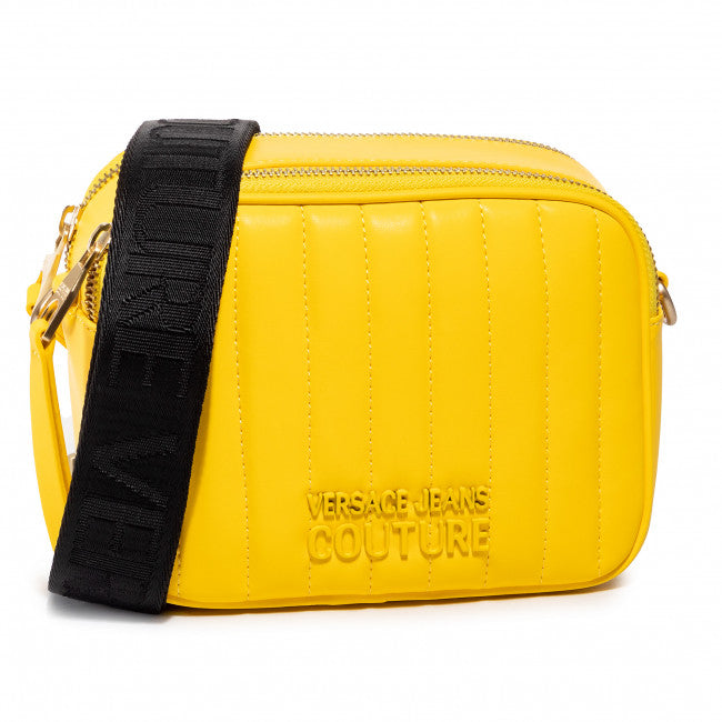 VERSACE JEANS COUTURE Crossbody Messenger Bag in Bold Yellow