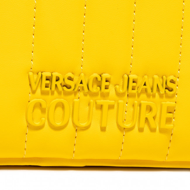 VERSACE JEANS COUTURE Crossbody Messenger Bag in Bold Yellow