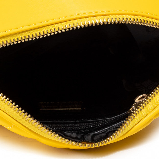 VERSACE JEANS COUTURE Crossbody Messenger Bag in Bold Yellow