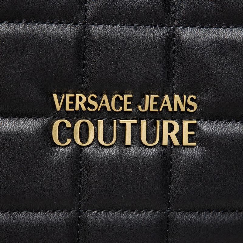 VERSACE JEANS COUTURE Tote/Shopping Bag Quilted with Detachable Chain Strap and Internal Pouch