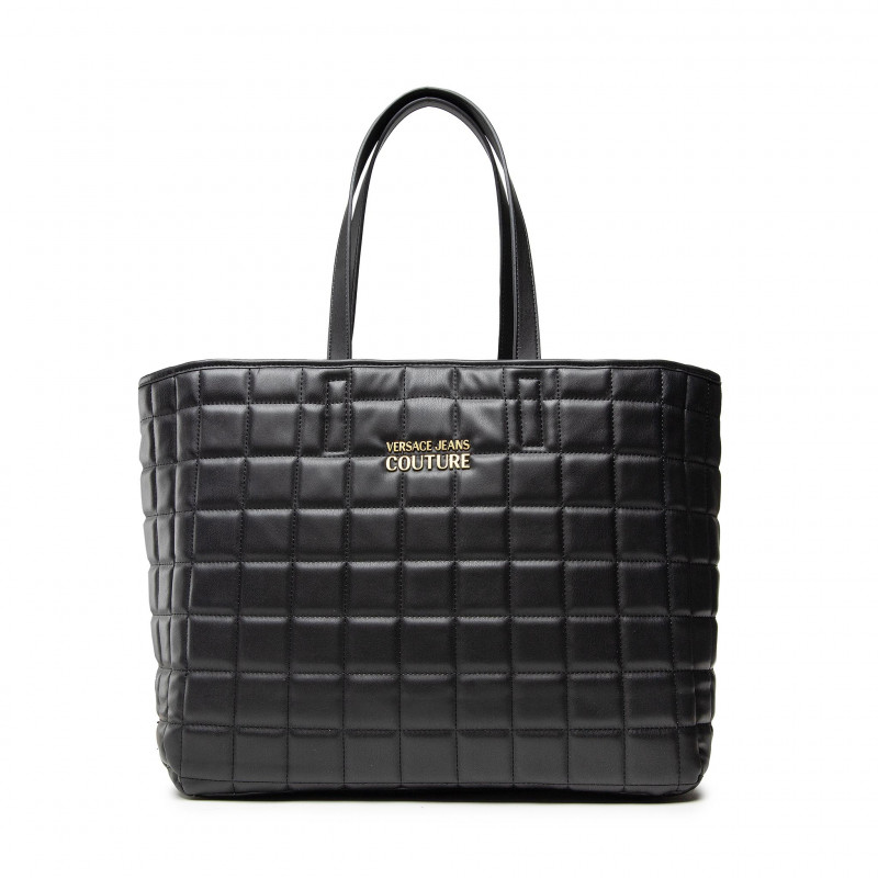 VERSACE JEANS COUTURE Tote/Shopping Bag Quilted with Detachable Chain Strap and Internal Pouch