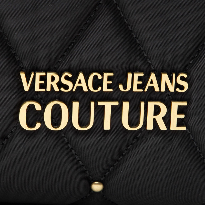 VERSACE JEANS COUTURE Waist Pack with Golden Studs for Crossbody Wear
