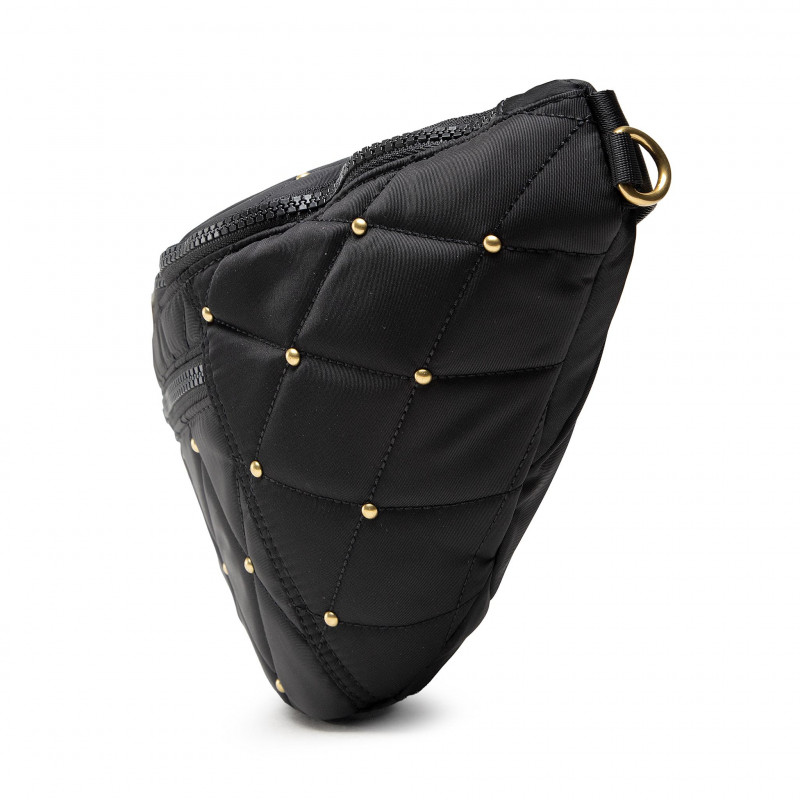 VERSACE JEANS COUTURE Waist Pack with Golden Studs for Crossbody Wear